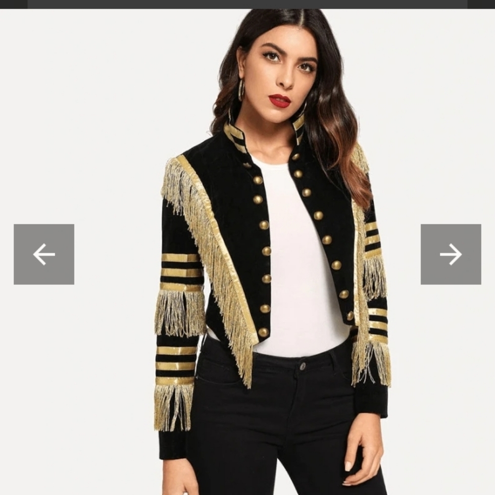 Never used parade black and gold style jacket